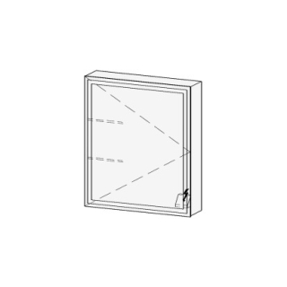 Spiegelschrank LORETO LED AP 60,7 x 70,6 x 14,8 cm