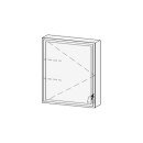 Spiegelschrank LORETO LED AP 60,7 x 70,6 x 14,8 cm