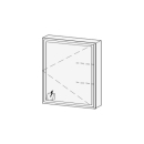 Spiegelschrank LORETO LED AP 60,7 x 70,6 x 14,8 cm