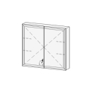 Spiegelschrank LORETO LED UP 80,7 x 70,6 x 14,8 cm