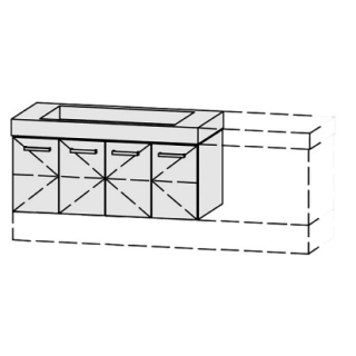 Unterbau Vanity Keramik Kivos