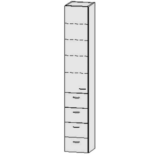 Hochschrank Vanity-Keramik