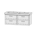 Unterbau Vanity-Subway 2.0 / 130-2