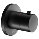 Sichtteil Thermostat IXMO Rosette rund, schwarz matt