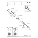 Sichtteil Thermostat IXMO Rosette eckig, schwarz matt