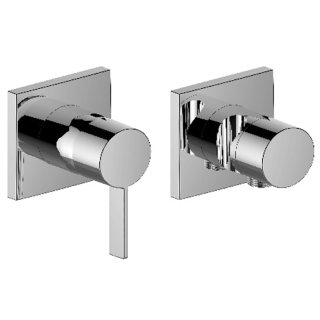 Einhebelmischer Set IXMO chrom, 2-Wege, eckig