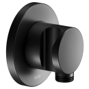 Wandanschlussbogen IXMO Rosette rund, schwarz matt