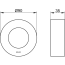 Verlängerungs-Rosette IXMO f. Ab-Umsteller