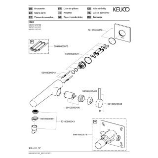 Waschtischmischer IXMO Aluminium