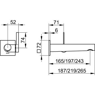 Waschtischmischer IXMO Aluminium