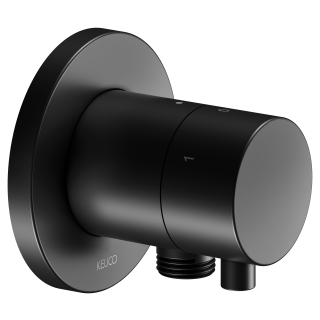 Sicht. Ab-Umstellventil IXMO Rosette rund, schwarz matt