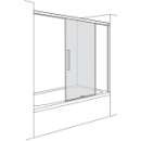 Gleittüre Duscholux Viva