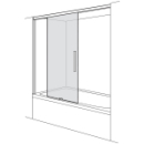 Gleittüre Duscholux Viva