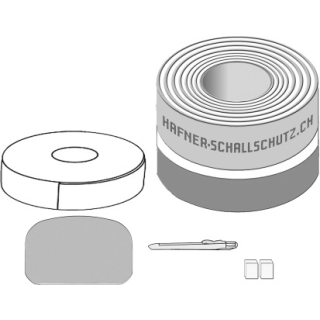 Zargen-Wannendichtband ISO-SET HAFNER, 2-seitige Abdichtung