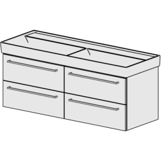 Unterbau Collaro-Confort 130cm B:126, H: 46, T: 44,8 cm