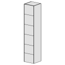 Hochschrank FIT 35 cm B: 35 H: 168 T: 33,3 cm