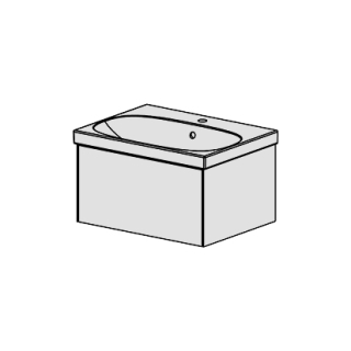 Möbel Acanto-Raffinato 65 cm B: 65 H: 37,2 T: 48 cm