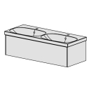 Möbel Acanto-Raffinato 120 cm B: 120, H: 37,2 T: 48 cm