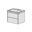 Möbel Acanto-Raffinato 60 cm B: 60, H: 51,2 T: 48 cm