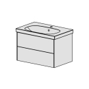 Möbel Acanto-Raffinato 75 cm B: 75 H: 51,2 T: 48 cm