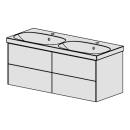 Möbel Acanto-Raffinato 120 cm B: 120 H: 51,2, T: 48 cm