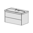 Möbel Acanto-Raffinato 90 cm B: 90 H: 51,2 T: 48cm