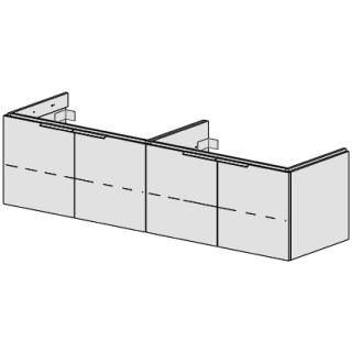 Badmöbel Glano Top 180 cm B: 180, H: 46, T: 50,7 cm