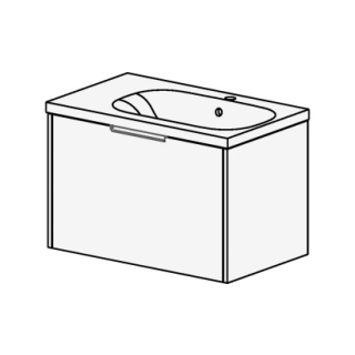 Möbel  ProCasa Tre 75 cm B:75, H:47.5, T:45 cm