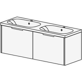 Möbel  ProCasa Tre 130 cm B:130, H:47.5, T:45 cm