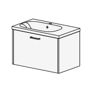 Möbel ProCasa Tre 75 cm B:75, H:47.5, T:45 cm