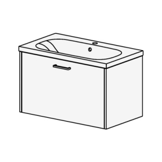 Möbel ProCasa Tre 80 cm B:80, H:47.5, T:45 cm