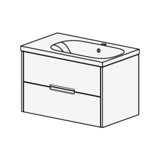 Möbel ProCasa Tre 75 cm B:75, H:47.5, T:45 cm