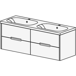 Möbel ProCasa Tre 130 cm B:130, H:47.5, T:45 cm