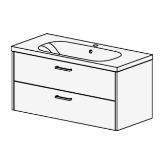 Möbel ProCasa Tre 100 cm B:100, H:47.5, T:45 cm