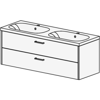 Möbel ProCasa Tre 130 cm B:130, H:47.5, T:45 cm