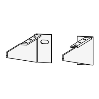 Konsole links oder rechts Schwarz matt