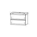 Unterbau Vanity Lua Line 80