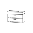 Unterbau Vanity Kartell 90