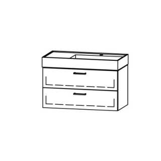 Unterbau Vanity Kartell 90