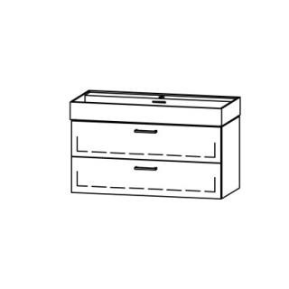 Unterbau Vanity Kartell 100