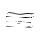 Unterbau Vanity Kartell 120