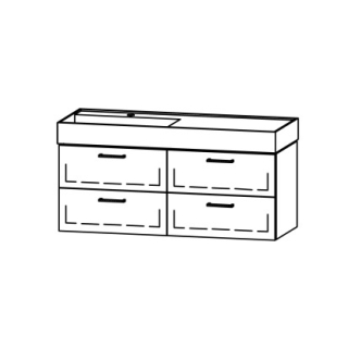 Unterbau Vanity Kartell 120