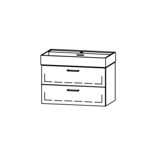 Unterbau Vanity Kartell 80