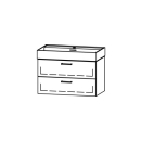 Unterbau Vanity Kartell 80