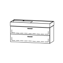 Unterbau Vanity Kartell 100