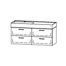 Unterbau Vanity Kartell 120