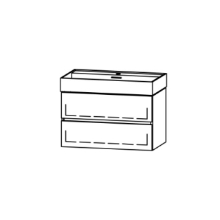 Unterbau Vanity Kartell Line 80