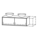 Waschtischmöbel Vanity Tribute Alea 2