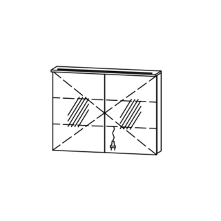 Spiegelschrank Vanity Sanida 90 / IP24