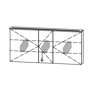 Spiegelschrank Vanity Sanida 150 / IP24